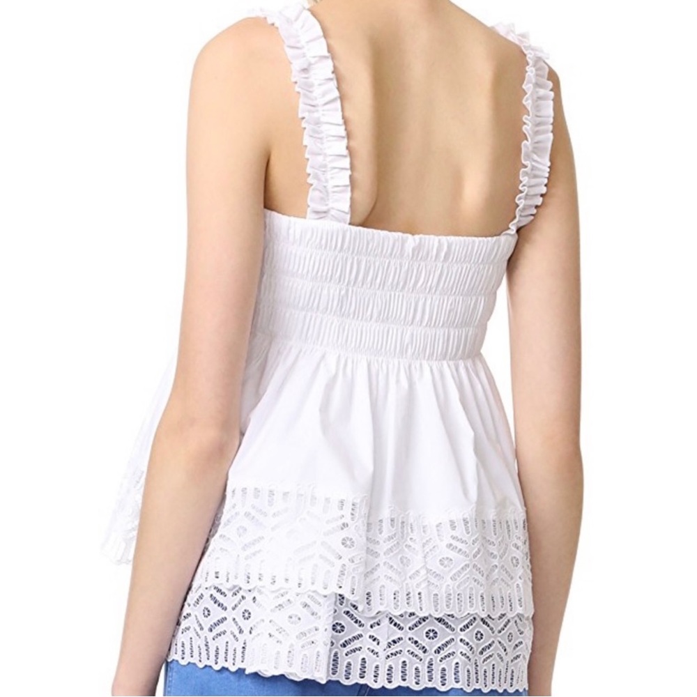 NEW TORY BURCH WHITE SLEEVELESS TOP - Picture 6 of 9
